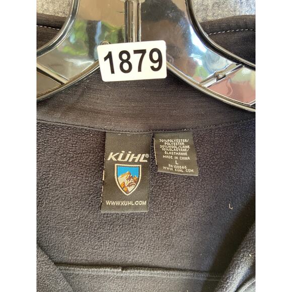 Kuhl Full Zip Jacket Mens Large Black Outdoor Fleece Pockets Performance Stretch - Picture 6 of 6